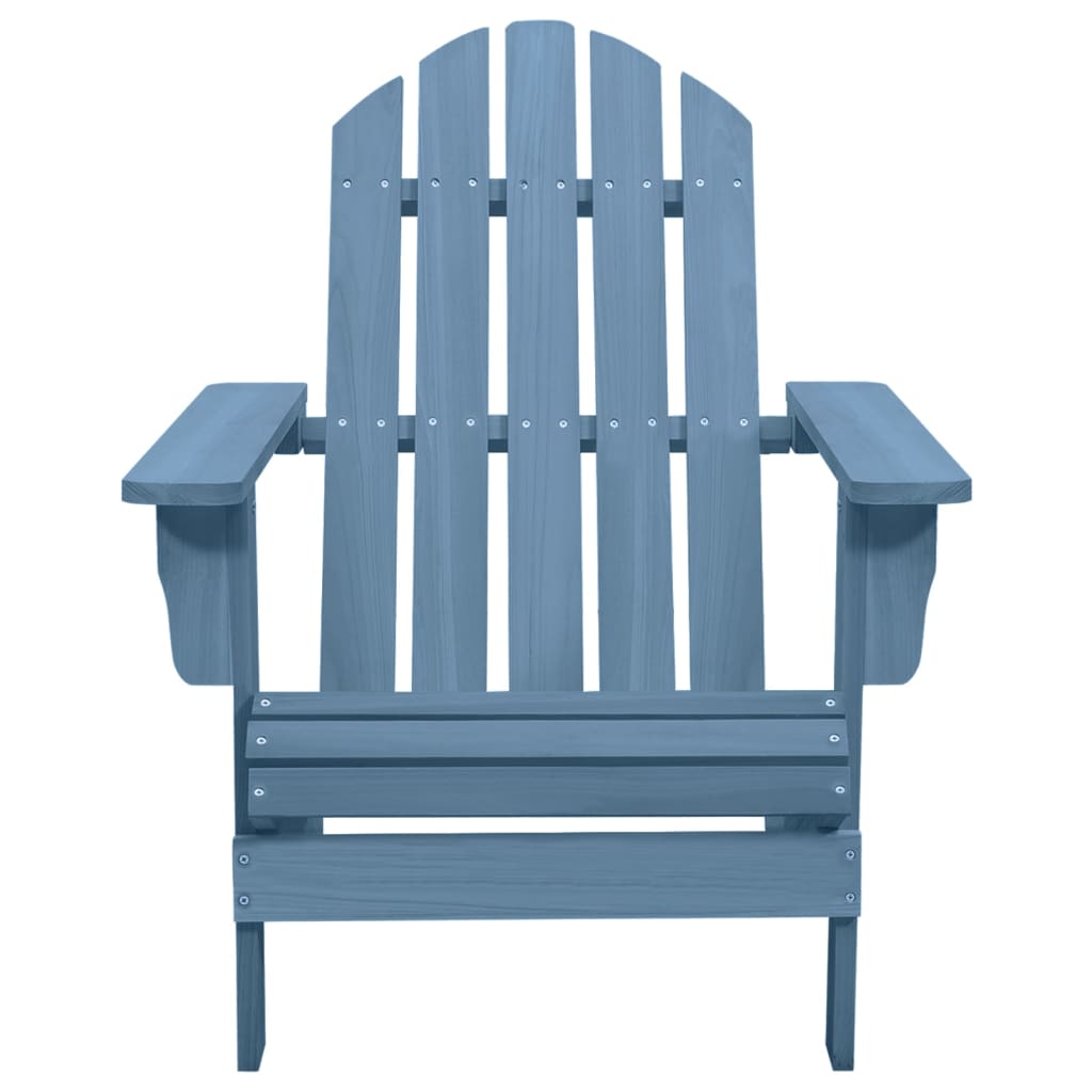 vidaXL Adirondack Chair Lounge Patio Lawn Chair for Garden Solid Wood Fir-1