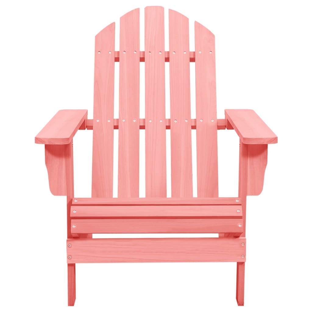 vidaXL Adirondack Chair Lounge Patio Lawn Chair for Garden Solid Wood Fir-12