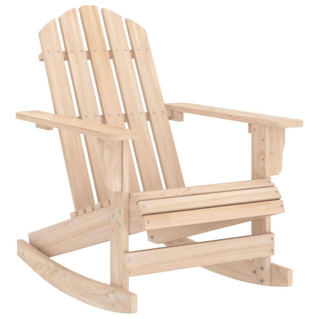 vidaXL Adirondack Rocking Chair Lounge Patio Chair for Garden Solid Wood Fir-1