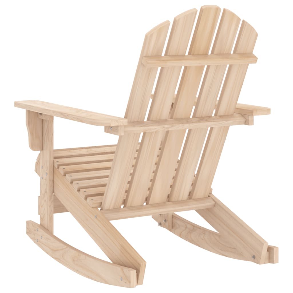 vidaXL Adirondack Rocking Chair Lounge Patio Chair for Garden Solid Wood Fir-8