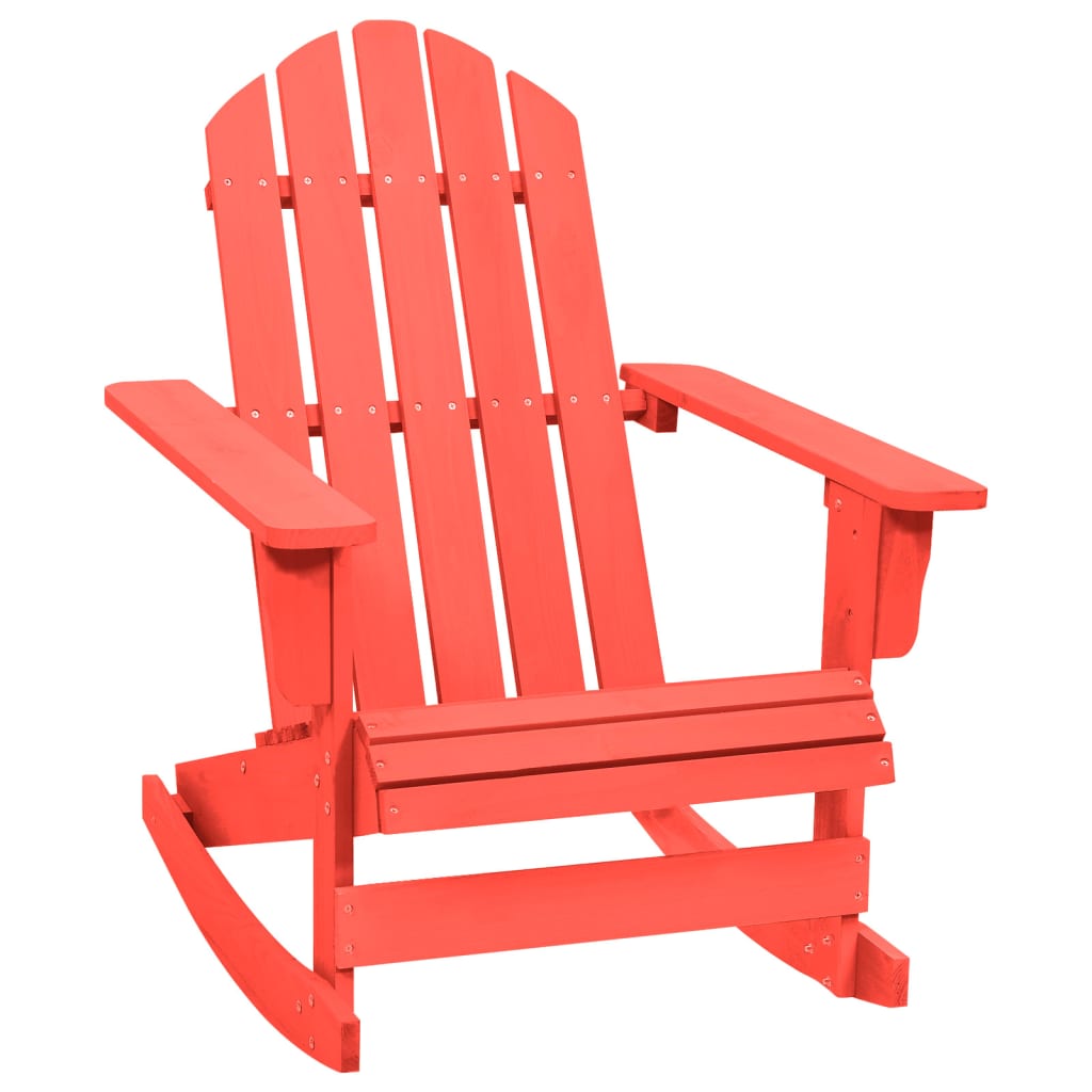 vidaXL Adirondack Rocking Chair Lounge Patio Chair for Garden Solid Wood Fir-16