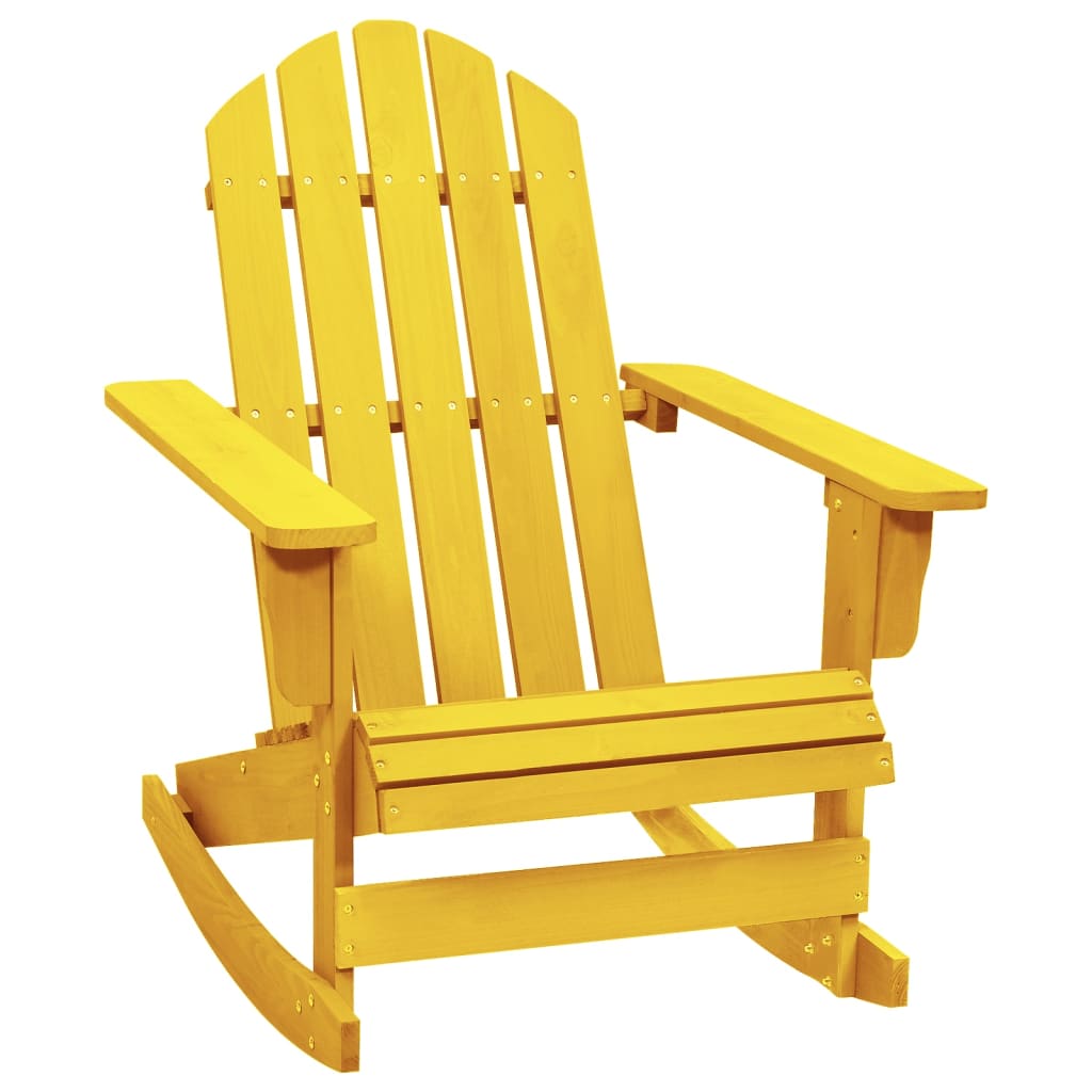 vidaXL Adirondack Rocking Chair Lounge Patio Chair for Garden Solid Wood Fir-28