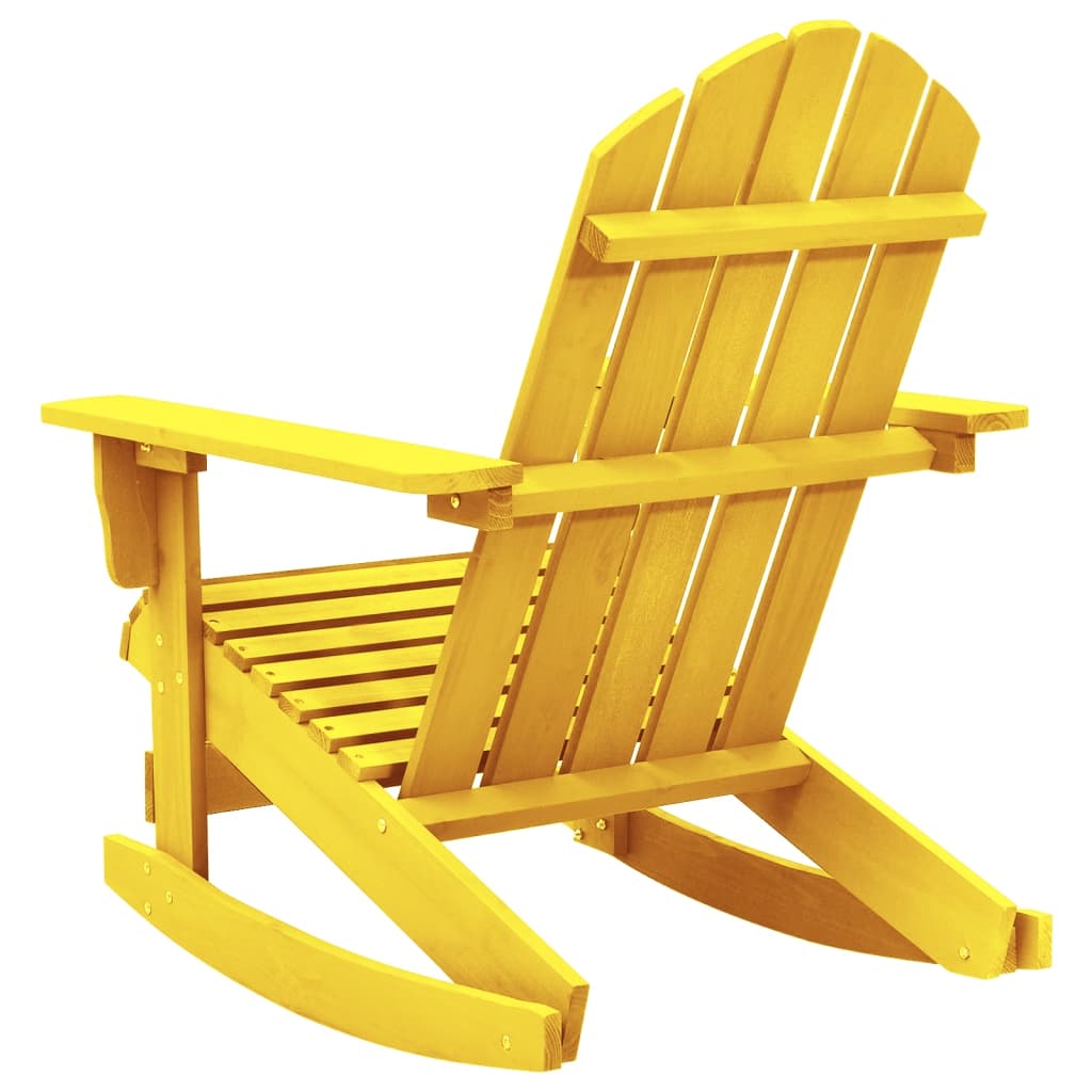 vidaXL Adirondack Rocking Chair Lounge Patio Chair for Garden Solid Wood Fir-34