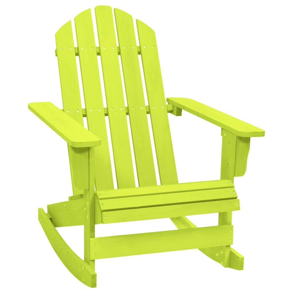 vidaXL Adirondack Rocking Chair Lounge Patio Chair for Garden Solid Wood Fir-10