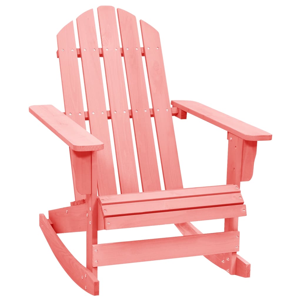 vidaXL Adirondack Rocking Chair Lounge Patio Chair for Garden Solid Wood Fir-23