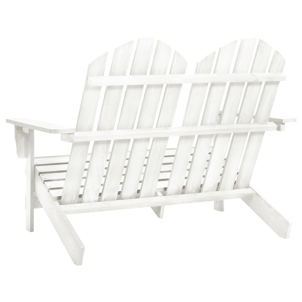 vidaXL 2-Seater Patio Adirondack Chair Outdoor Furniture Seat Solid Wood Fir-24