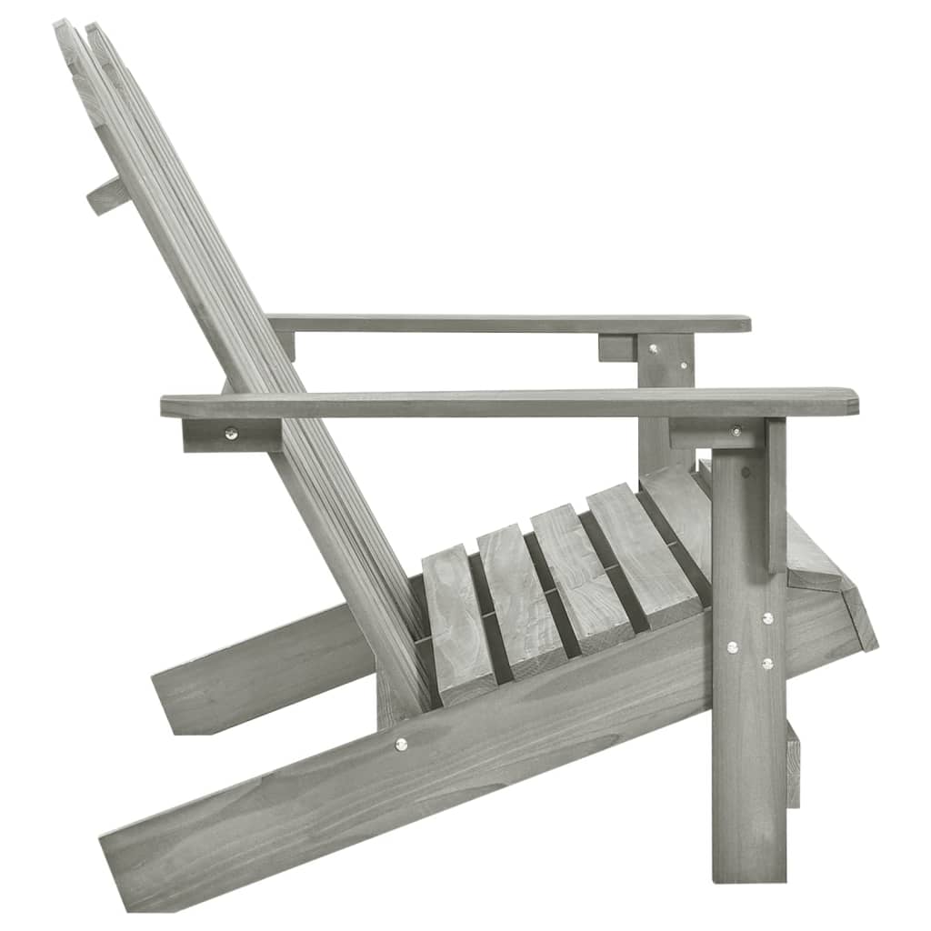 vidaXL 2-Seater Patio Adirondack Chair Solid Wood Fir Blue-48