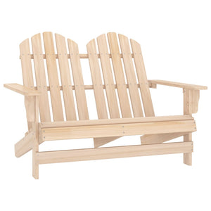 vidaXL 2-Seater Patio Adirondack Chair Solid Wood Fir Blue-58