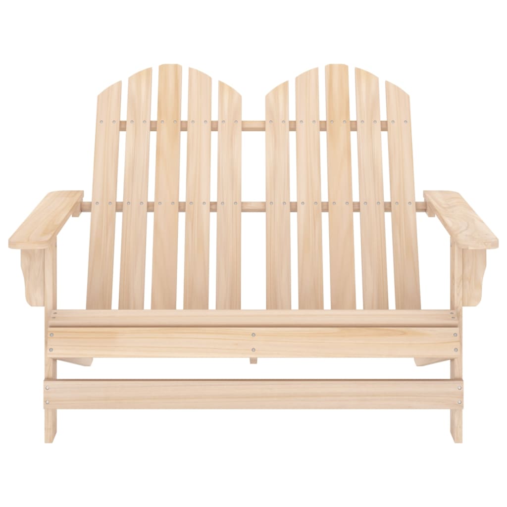 vidaXL 2-Seater Patio Adirondack Chair Outdoor Furniture Seat Solid Wood Fir-44