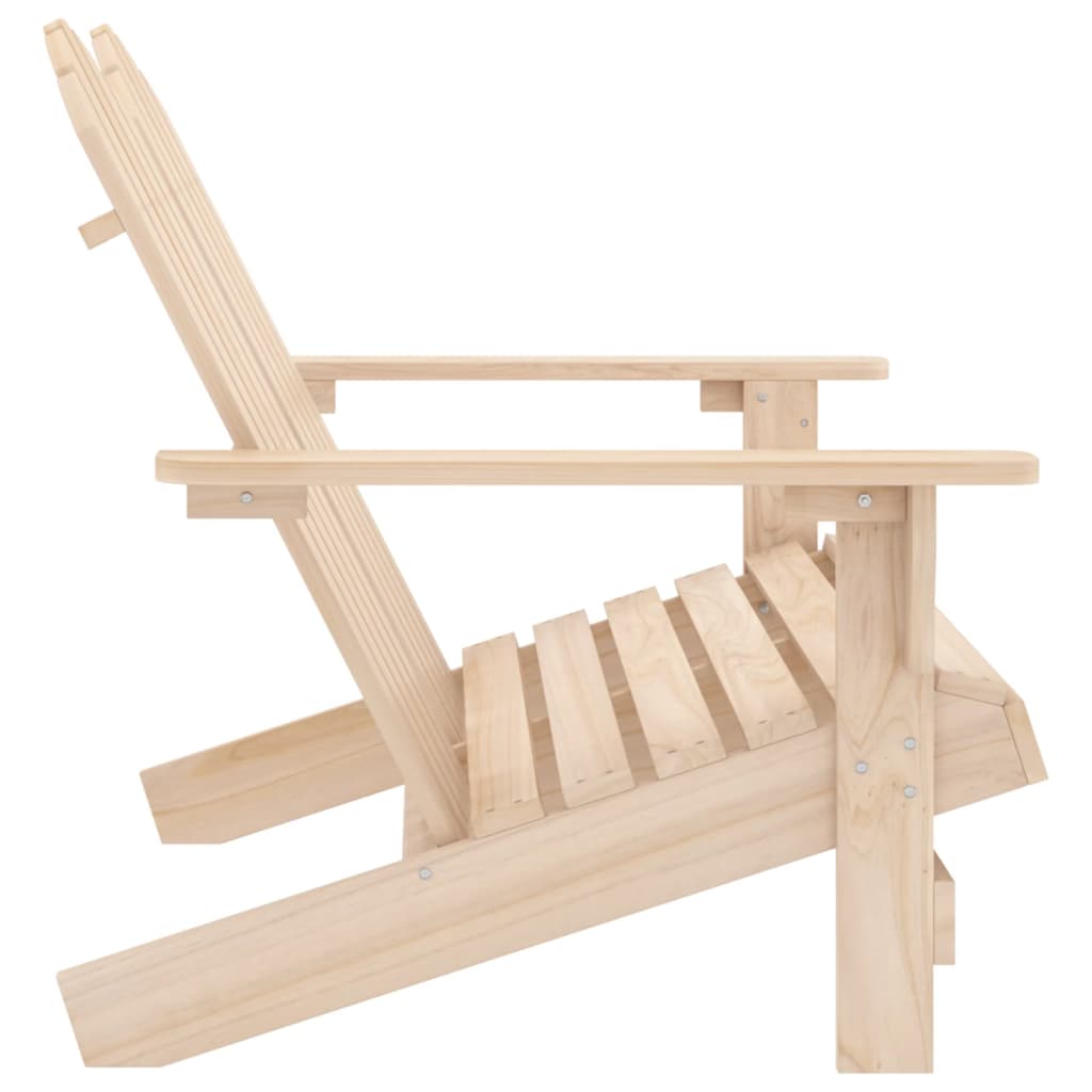 vidaXL 2-Seater Patio Adirondack Chair Solid Wood Fir Blue-60