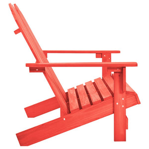 vidaXL 2-Seater Patio Adirondack Chair Solid Wood Fir Blue-6