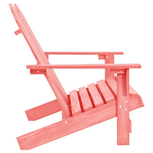 vidaXL 2-Seater Patio Adirondack Chair Solid Wood Fir Blue-0