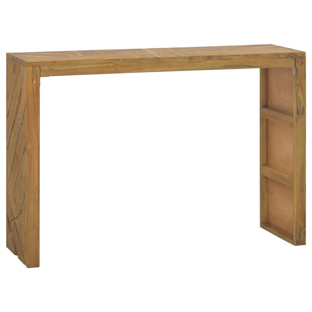 vidaXL Console Table 43.3"x13.8"x29.5" Solid Teak Wood-0