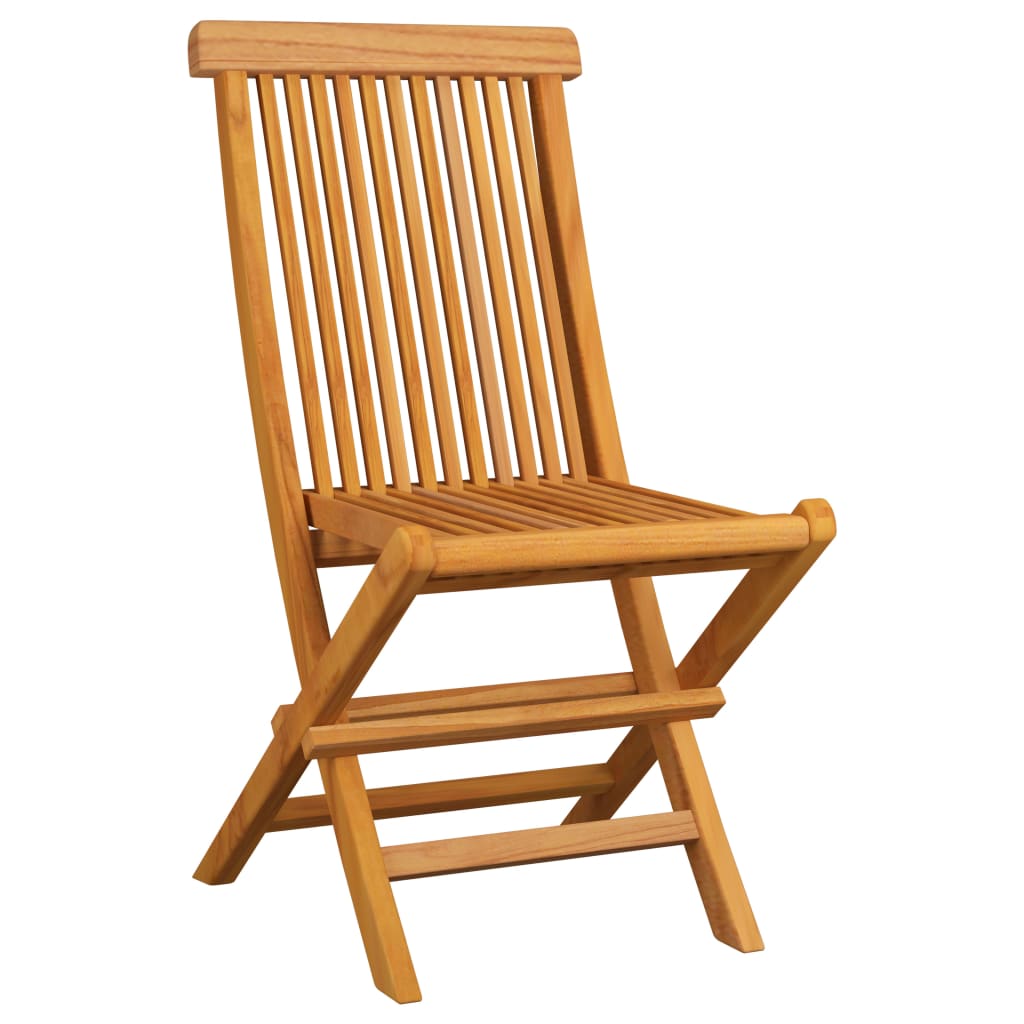 vidaXL Patio Folding Chairs Outdoor Garden Camping Lawn Chair Solid Wood Teak-10