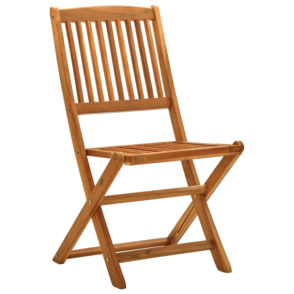 vidaXL Folding Patio Chairs 2 pcs Solid Eucalyptus Wood-1