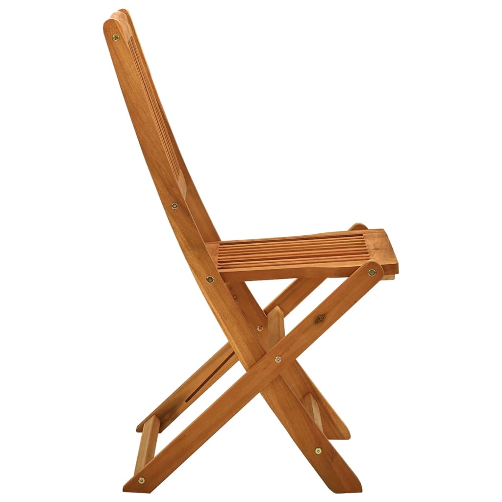 vidaXL Folding Patio Chairs 2 pcs Solid Eucalyptus Wood-3
