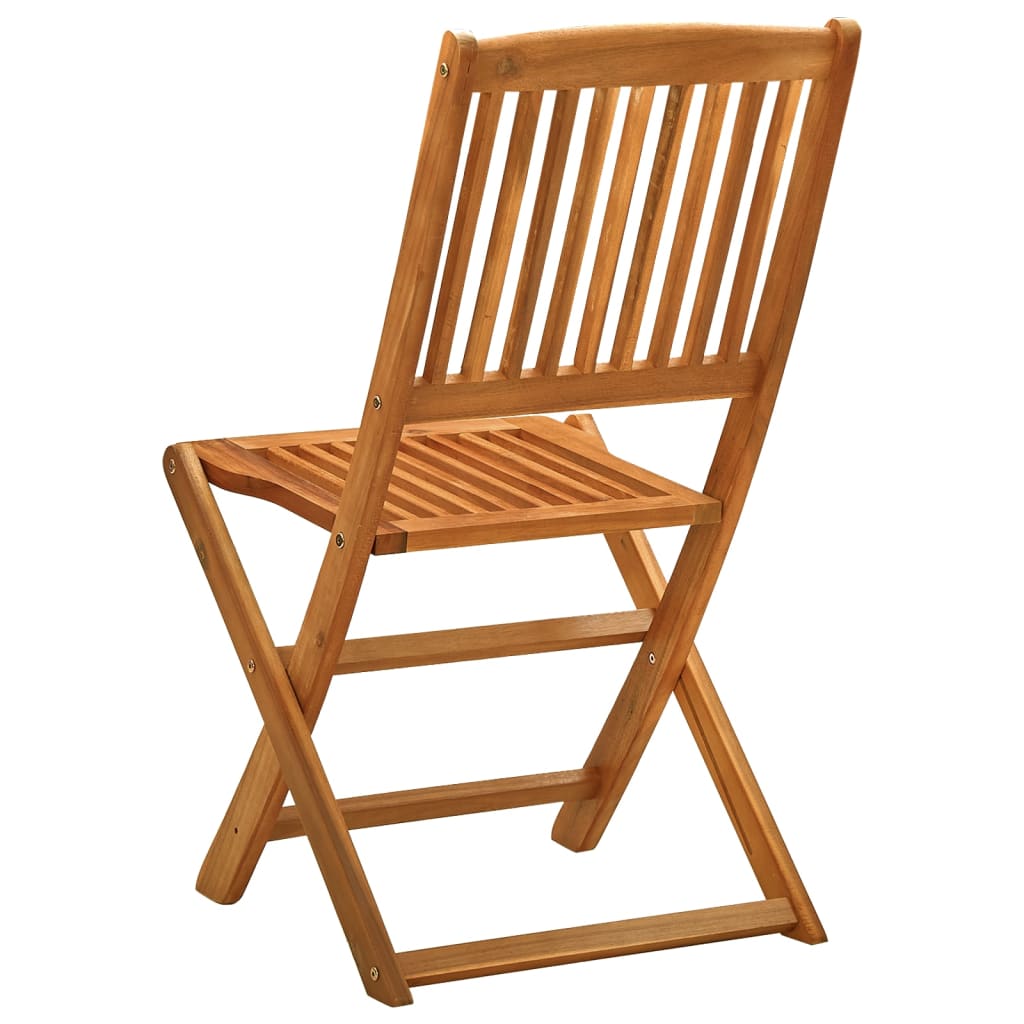 vidaXL Folding Patio Chairs 2 pcs Solid Eucalyptus Wood-4
