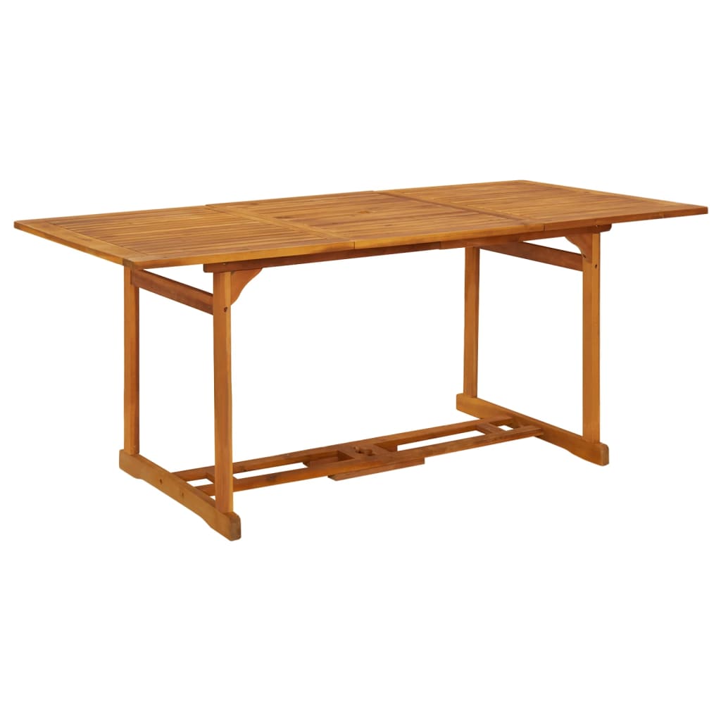 vidaXL Outdoor Dining Table Patio Table Garden Furniture Solid Wood Acacia-0