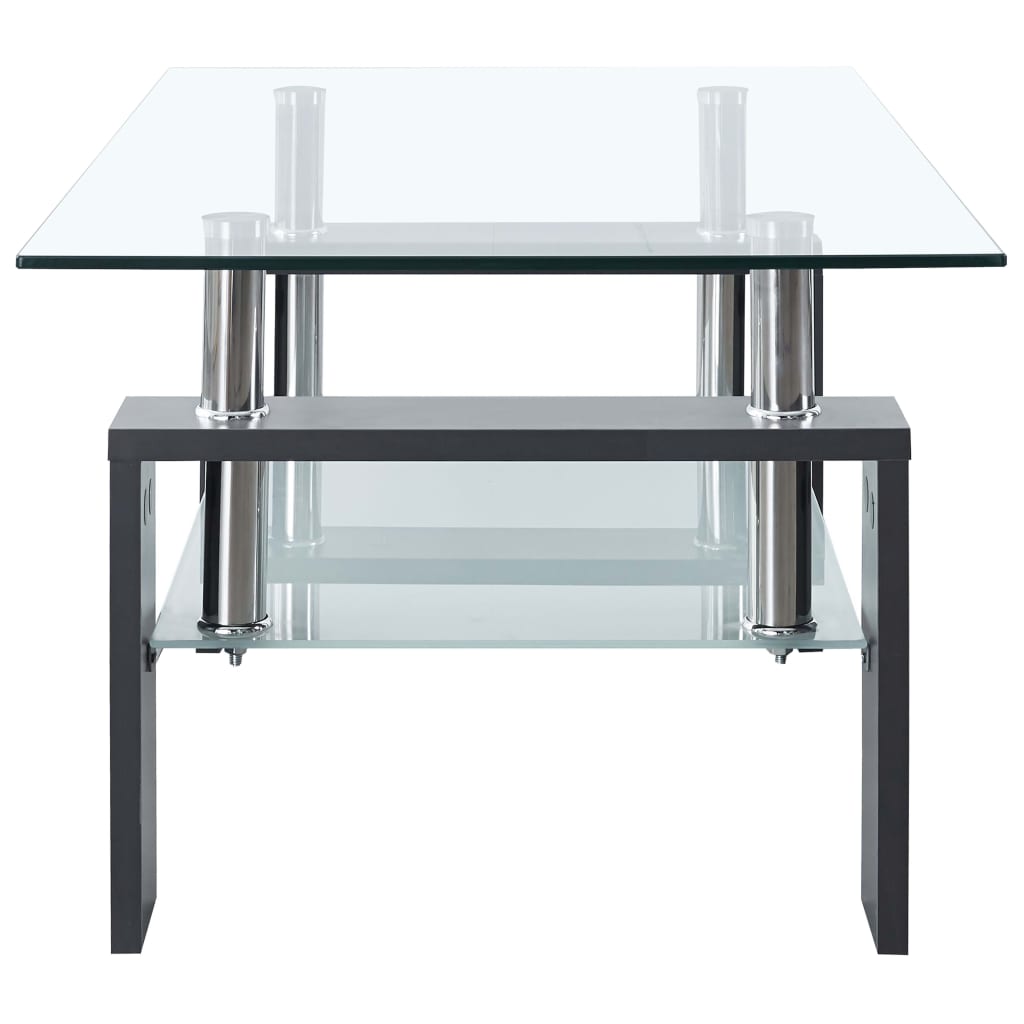 vidaXL Coffee Table End Table Sofa Table Living Room Furniture Tempered Glass-7