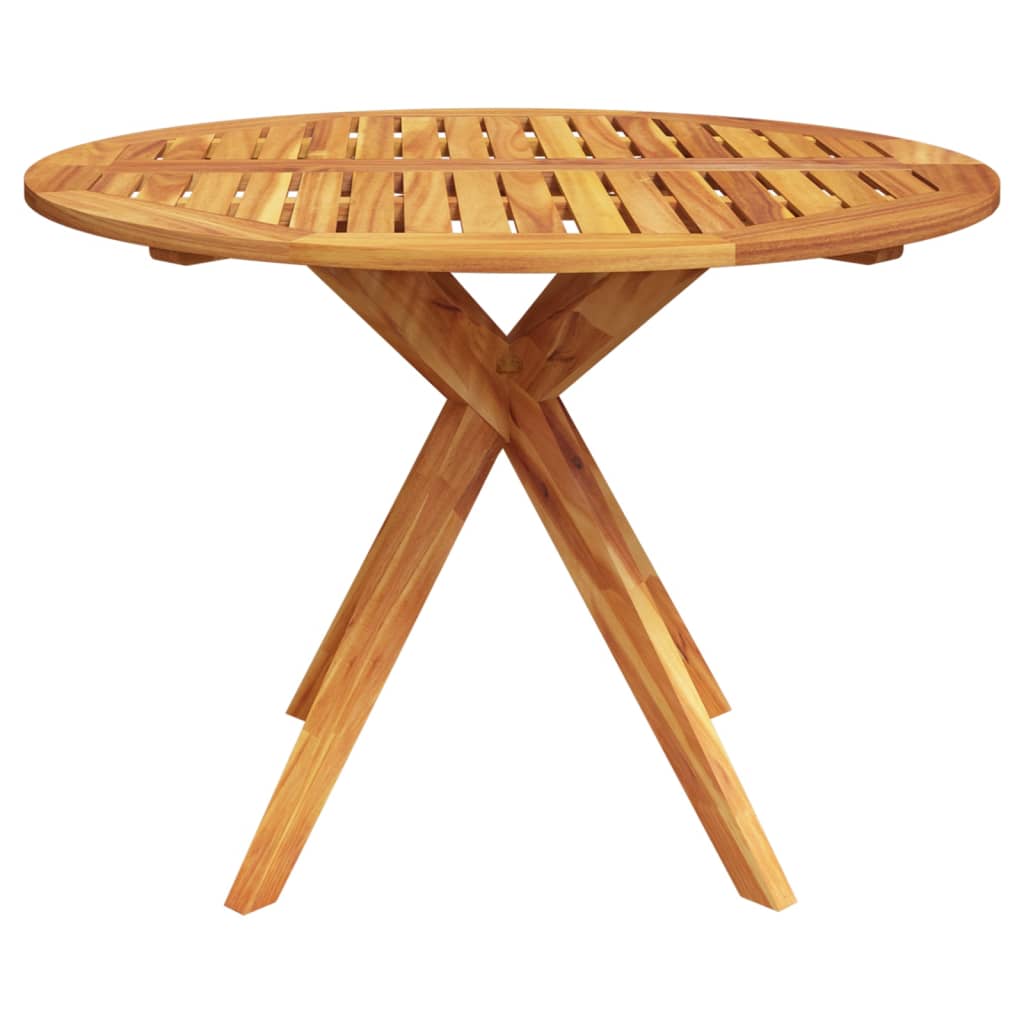 vidaXL Patio Table 43.3"x43.3"x29.5" Solid Wood Acacia-1