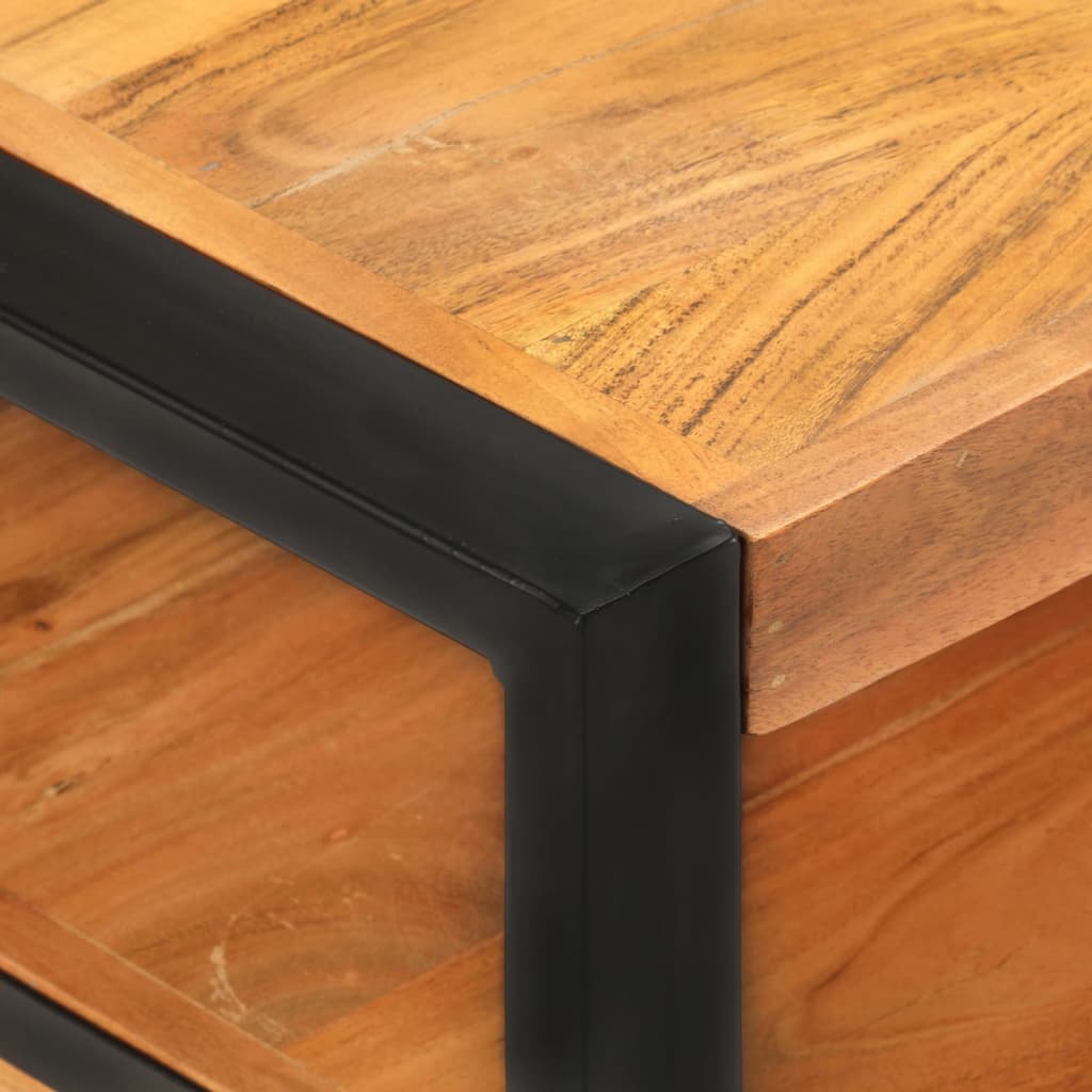 vidaXL Coffee Table 47.2"x23.6"x15.7" Solid Acacia Wood-1