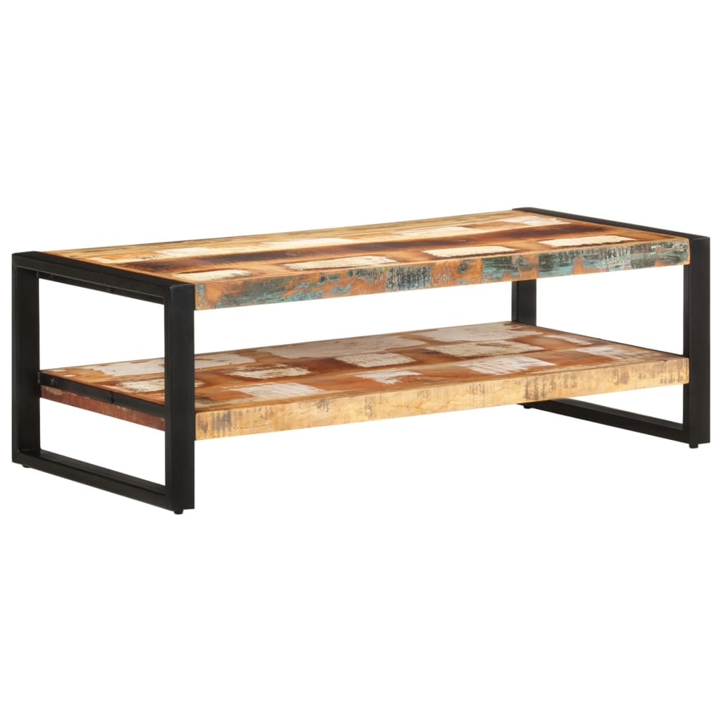 vidaXL Coffee Table 47.2"x23.6"x15.7" Solid Reclaimed Wood-5