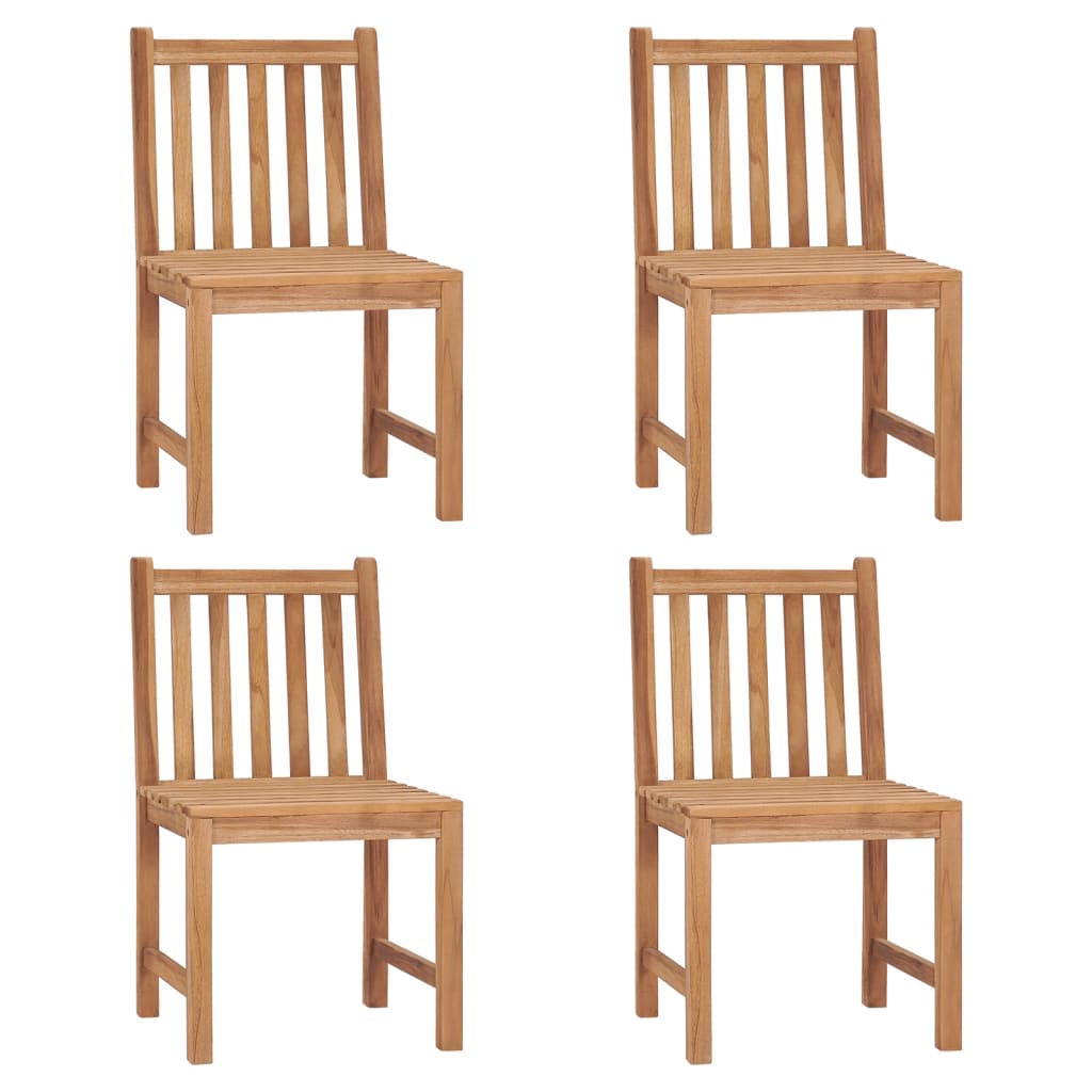 vidaXL 2/4/6/8x Solid Wood Teak Patio Chairs Garden Outdoor Balcony Lounge-2