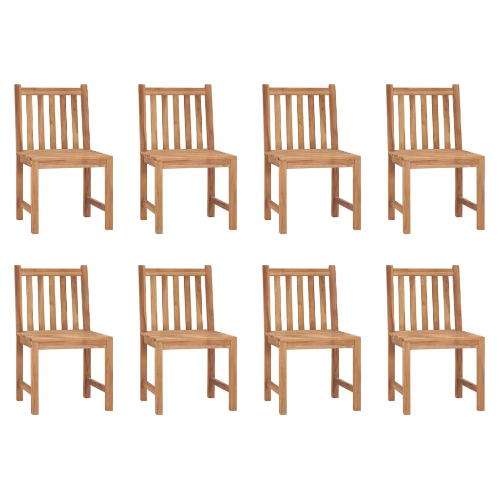 vidaXL 2/4/6/8x Solid Wood Teak Patio Chairs Garden Outdoor Balcony Lounge-21