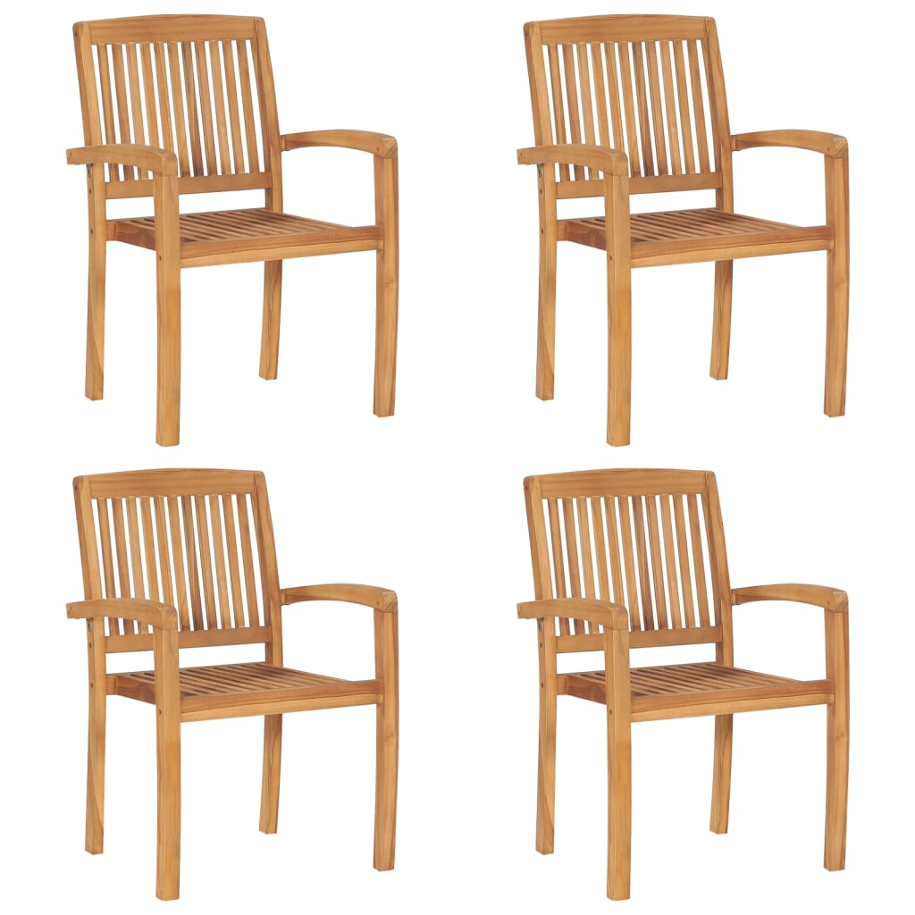 vidaXL 2x Solid Teak Wood Garden Chairs with Cushions Seating Multi Colors-42