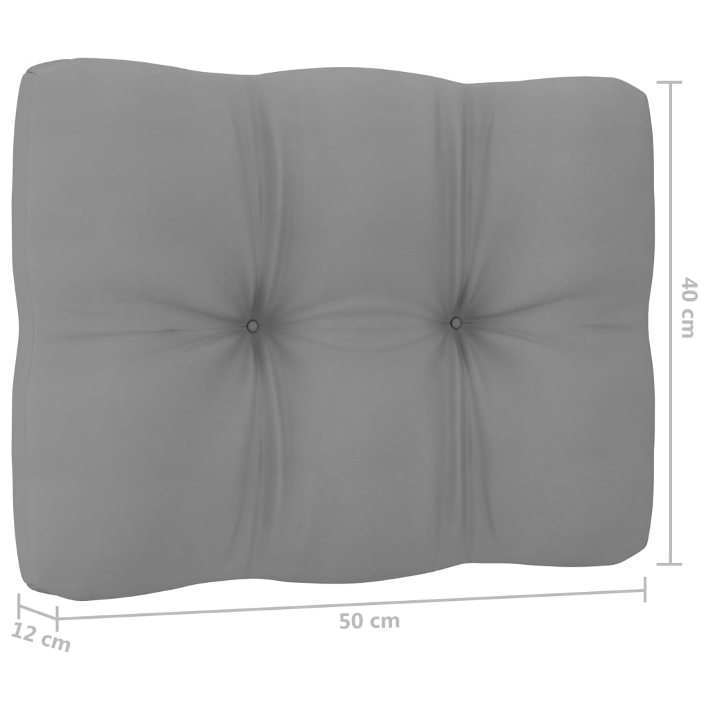 vidaXL 4-Seater Patio Sofa with Cushions Solid Wood Pine-8
