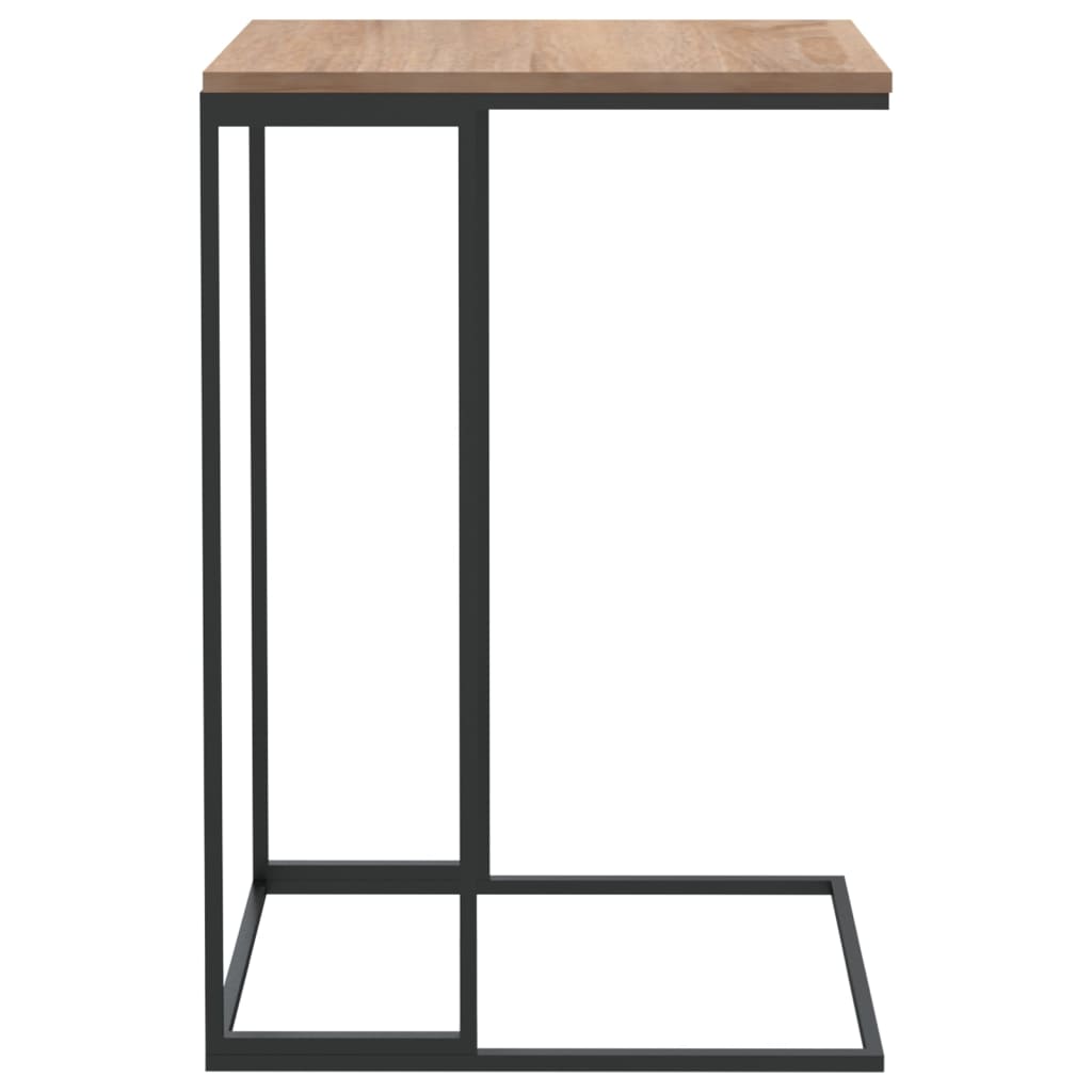 vidaXL Side Table Black 15.7"x11.8"x23.2" Engineered Wood-2