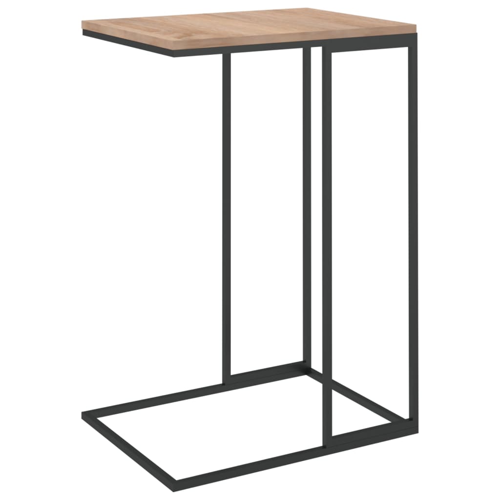 vidaXL Side Table Black 15.7"x11.8"x23.2" Engineered Wood-4