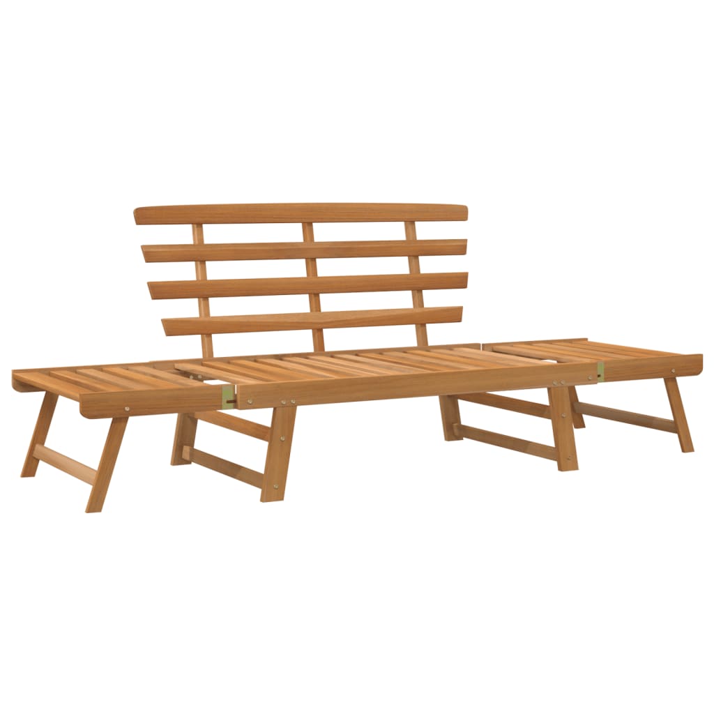 vidaXL Patio Bench Outdoor Garden Bench with Cushions 2-in-1 Solid Wood Acacia-0