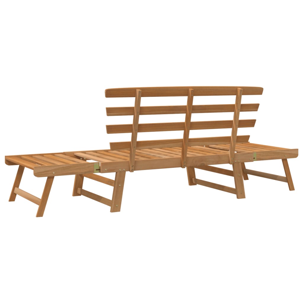 vidaXL Patio Bench Outdoor Garden Bench with Cushions 2-in-1 Solid Wood Acacia-20