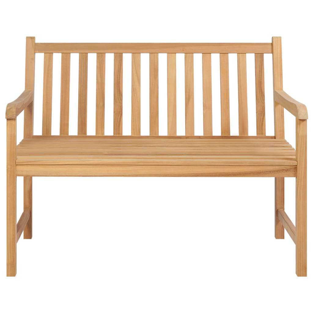 vidaXL Outdoor Patio Bench Garden Front Porch Chair Bench Solid Wood Teak-23