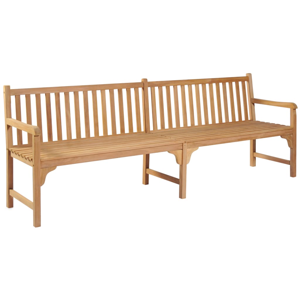 vidaXL Outdoor Patio Bench Garden Front Porch Chair Bench Solid Wood Teak-2