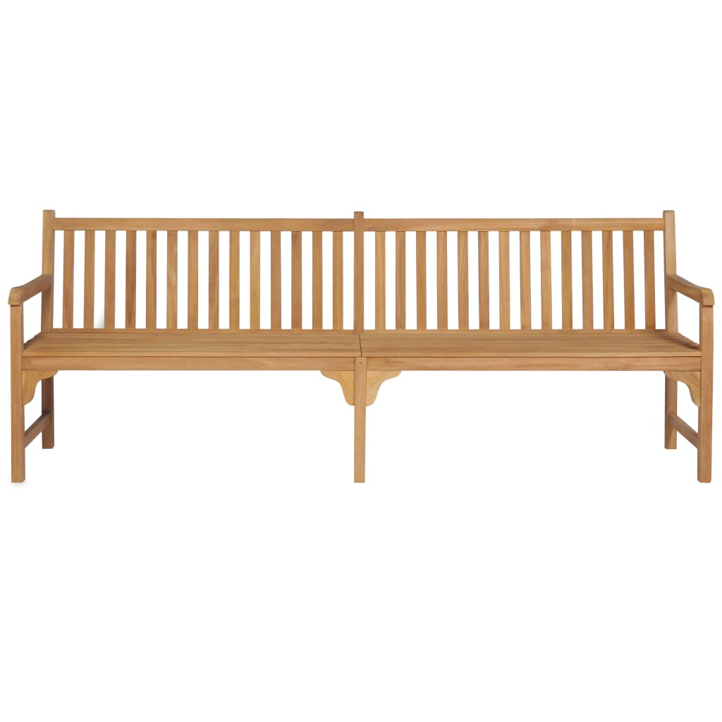 vidaXL Outdoor Patio Bench Garden Front Porch Chair Bench Solid Wood Teak-5