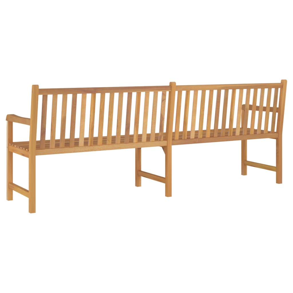 vidaXL Outdoor Patio Bench Garden Front Porch Chair Bench Solid Wood Teak-27