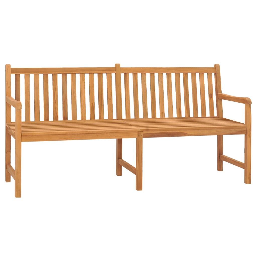 vidaXL Outdoor Patio Bench Garden Front Porch Chair Bench Solid Wood Teak-11