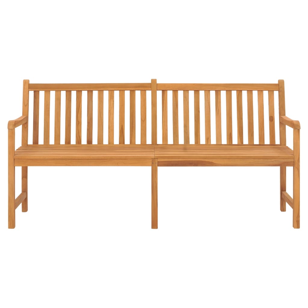 vidaXL Outdoor Patio Bench Garden Front Porch Chair Bench Solid Wood Teak-14