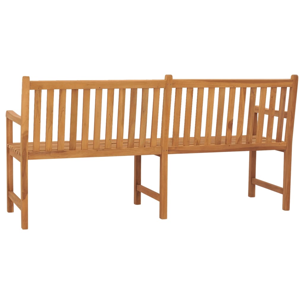 vidaXL Outdoor Patio Bench Garden Front Porch Chair Bench Solid Wood Teak-17