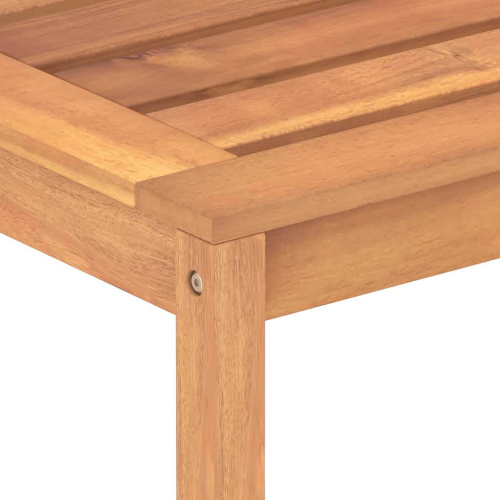 vidaXL Outdoor Patio Bench Garden Park Bench with Backrest Solid Wood Teak-5