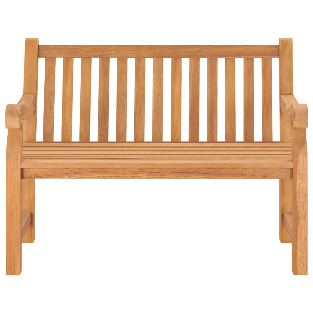 vidaXL Outdoor Patio Bench 2-Seater Garden Bench Loveseat Solid Wood Teak-10