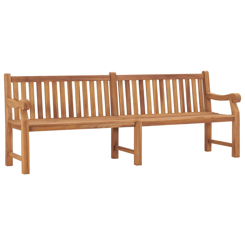 vidaXL Outdoor Patio Bench 2-Seater Garden Bench Loveseat Solid Wood Teak-20
