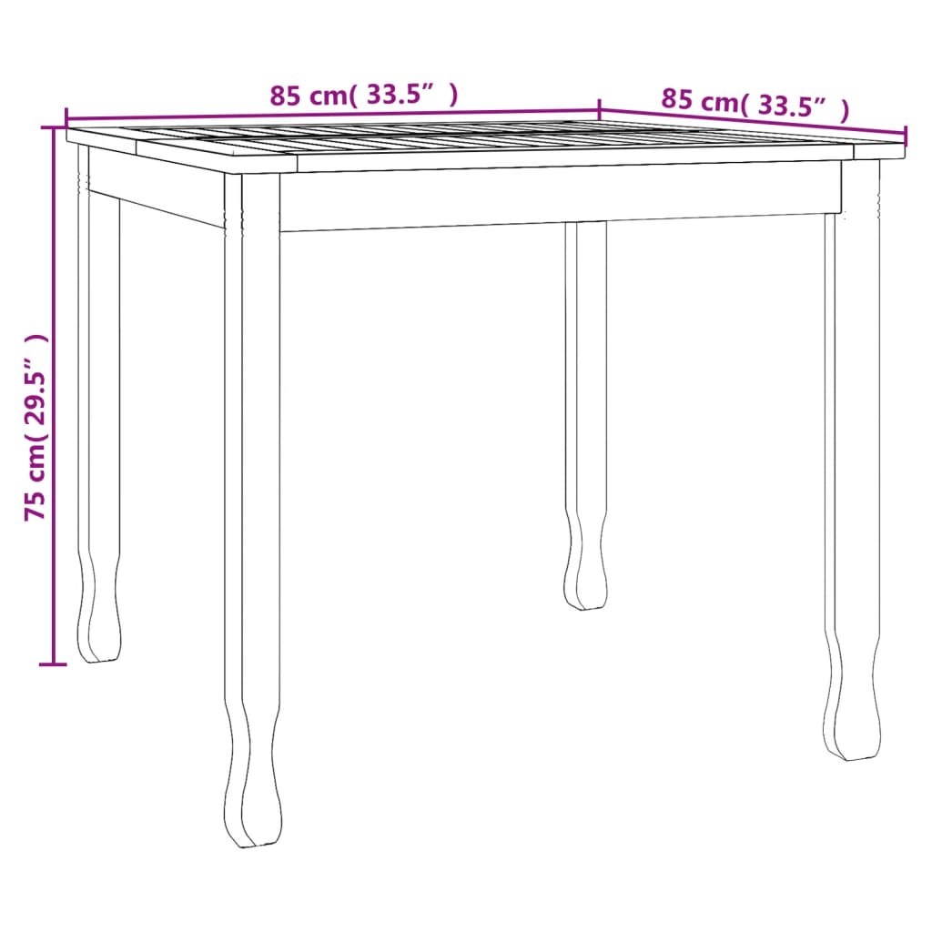 vidaXL Dining Table Rectangular Dining Room Table Furniture Solid Wood Teak-8