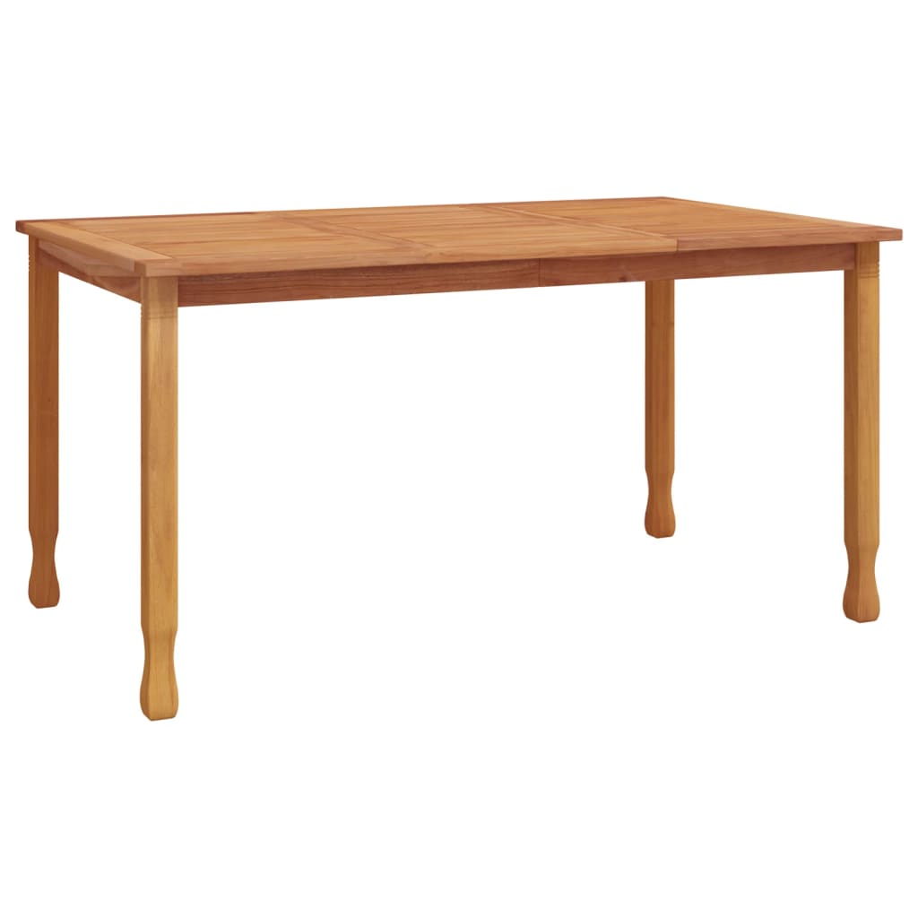 vidaXL Dining Table Rectangular Dining Room Table Furniture Solid Wood Teak-16
