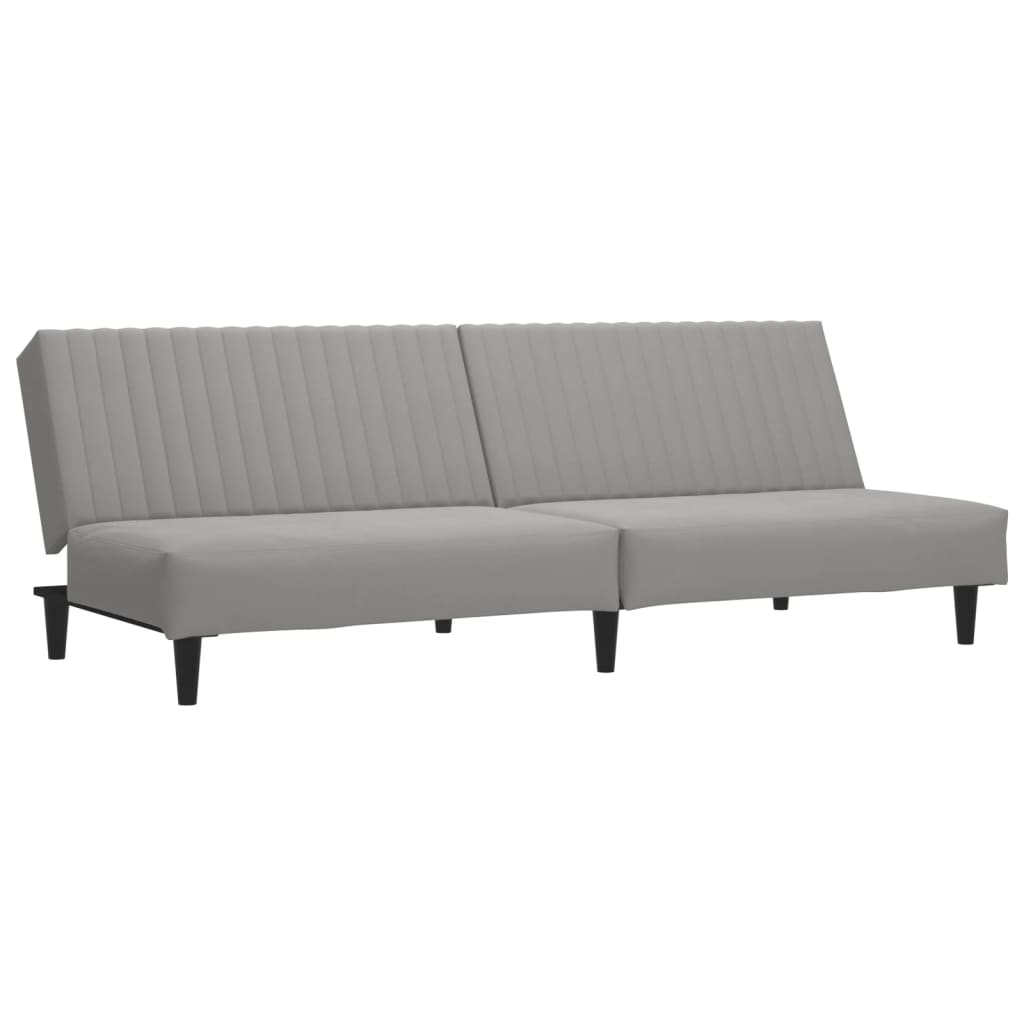 vidaXL 2-Seater Sofa Bed Black Velvet-7