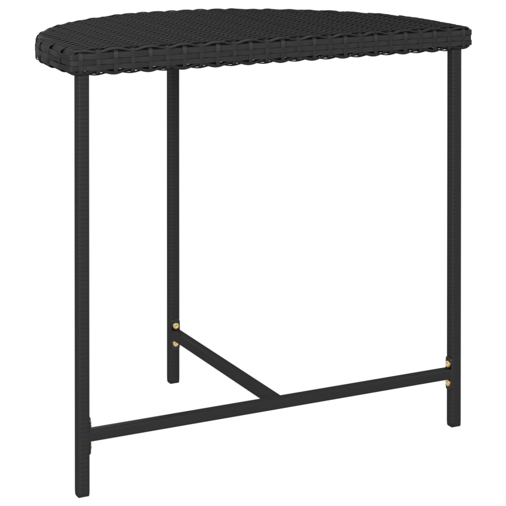 vidaXL Outdoor Side Table Patio Balcony Garden Porch Deck End Table PE Rattan-11