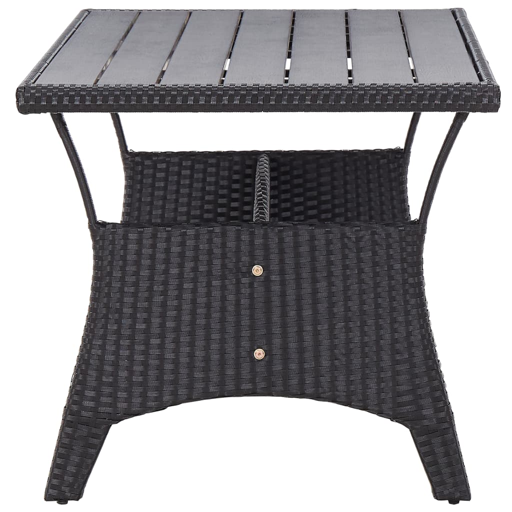 vidaXL Outdoor Dining Table Patio Table Garden Wicker Furniture PE Rattan-11