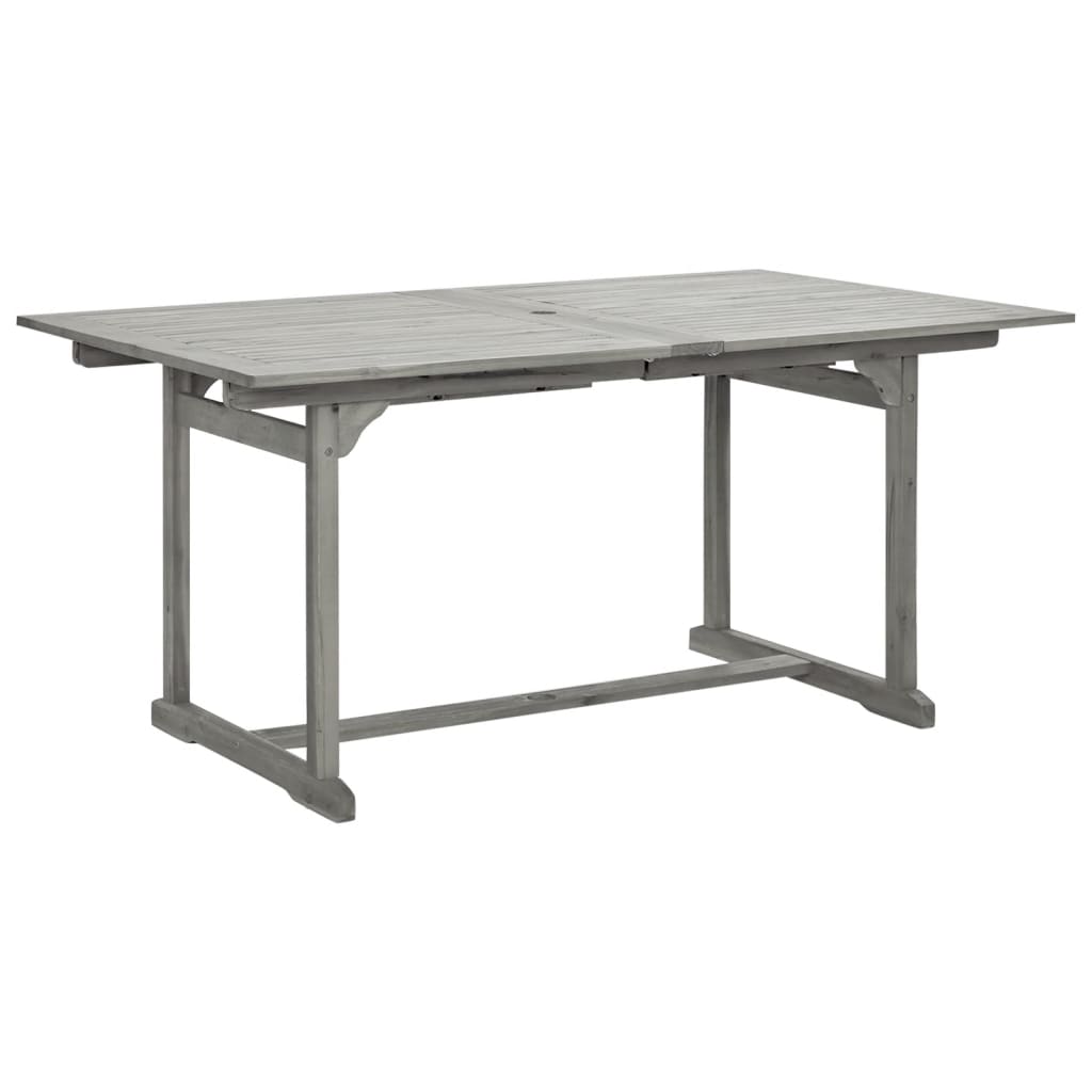 vidaXL Patio Dining Table (63"-94.5")x39.4"x29.5" Solid Acacia Wood-1
